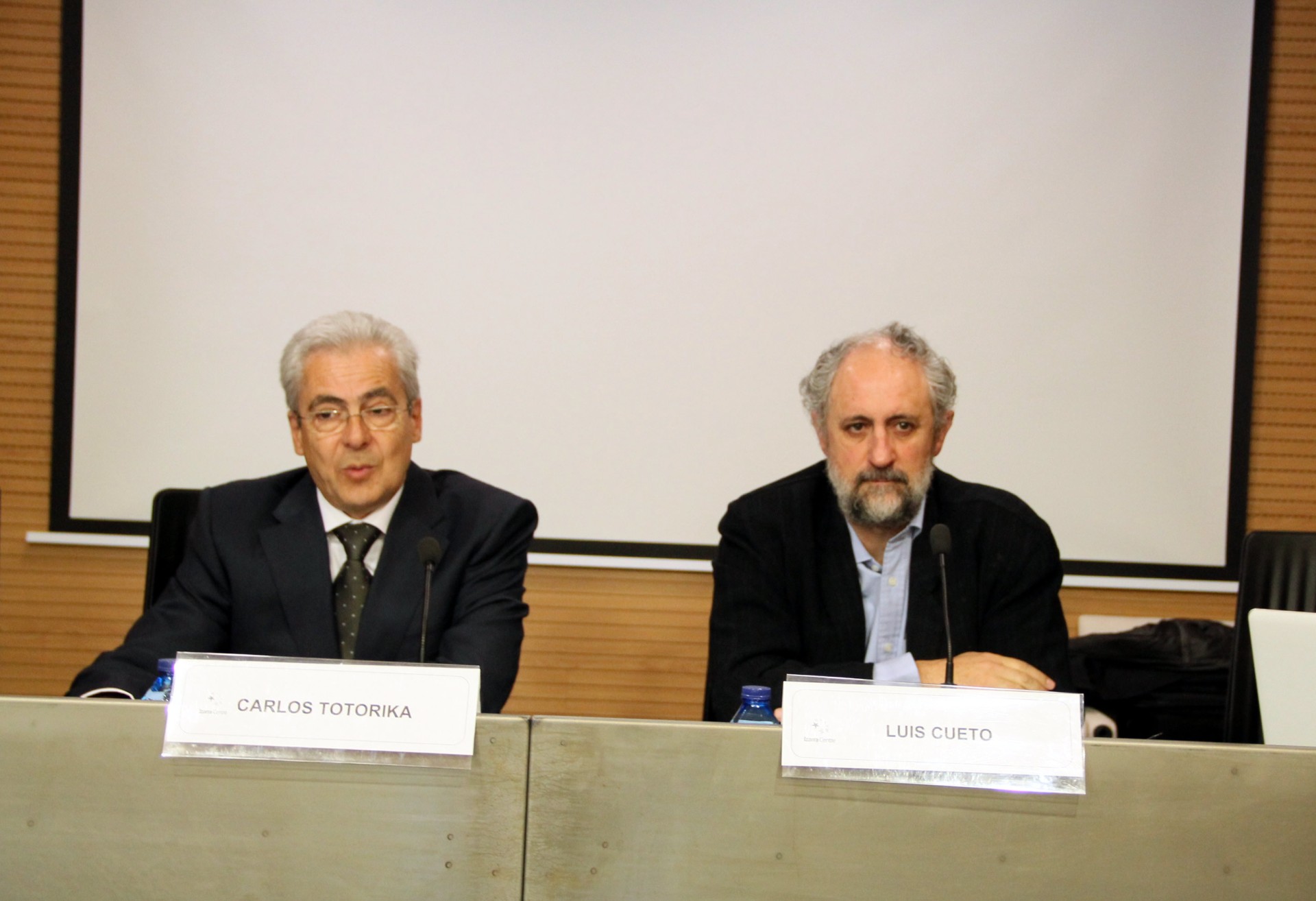 Carlos Totorika y Luis Cueto