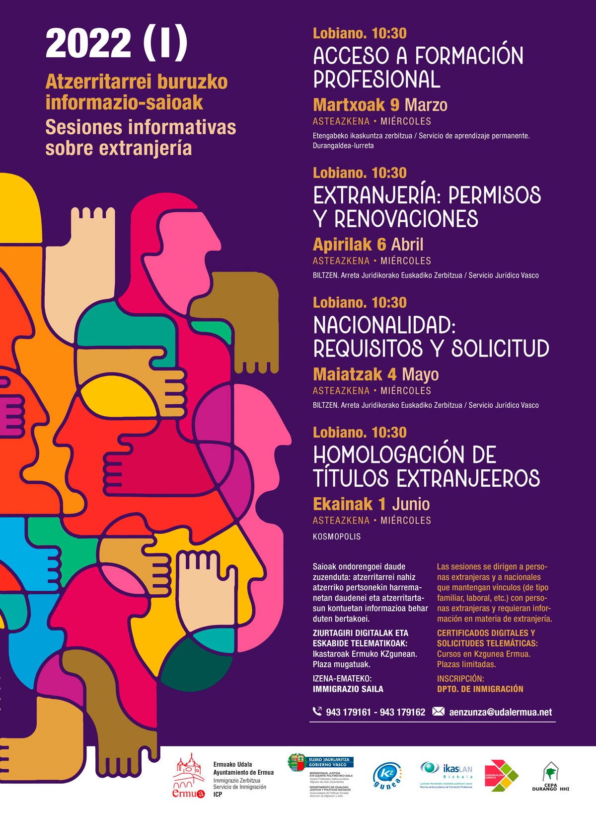 Cartel anunciador de la proggramación