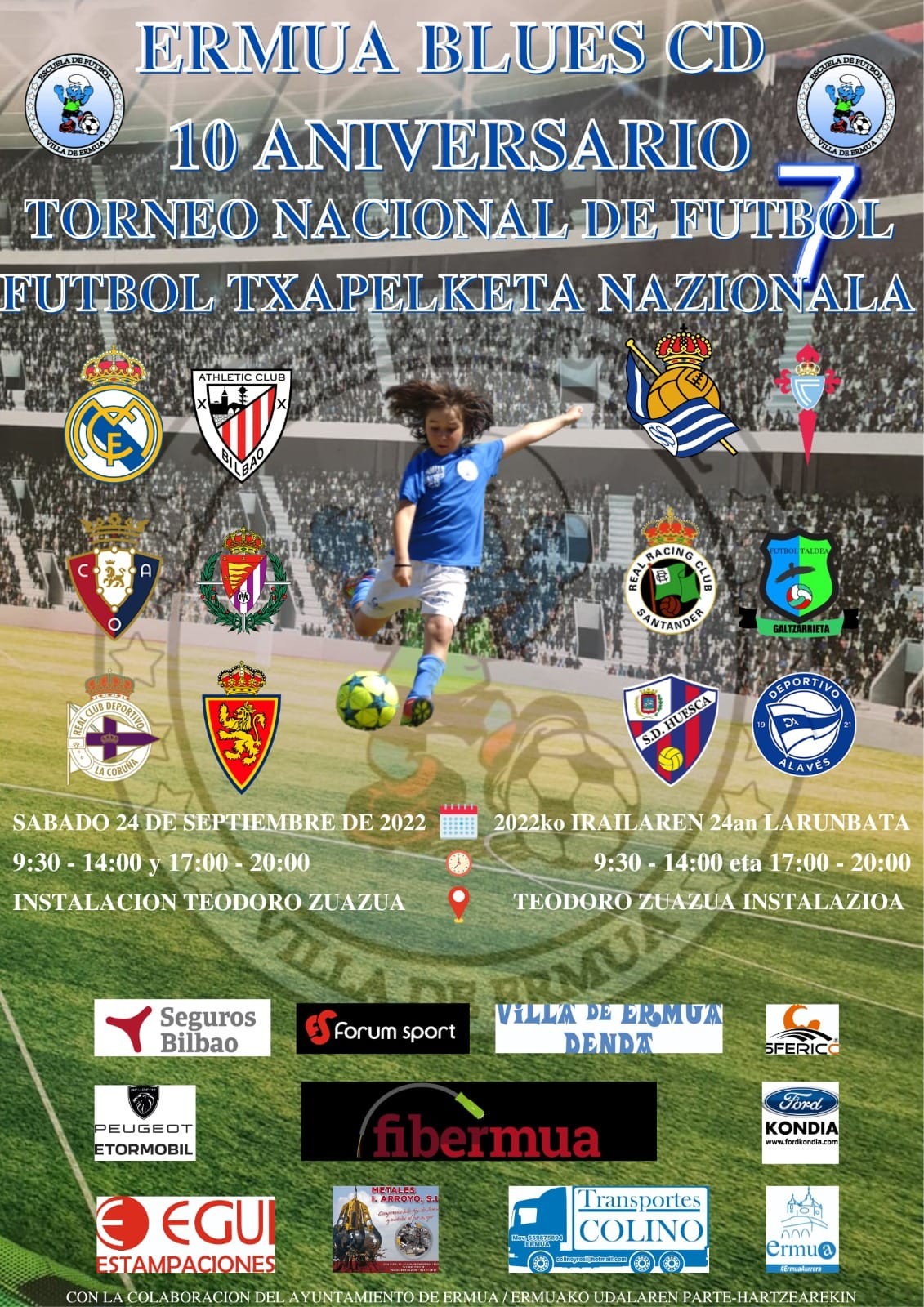 Cartel anunciador del torneo de Ermua Cartel anunciador del torneo de Ermua