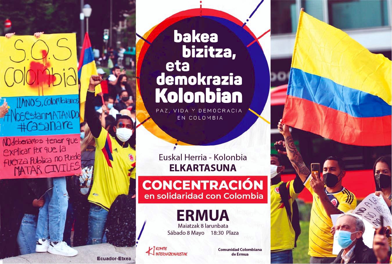 Cartel de la convocatoria de concentracion