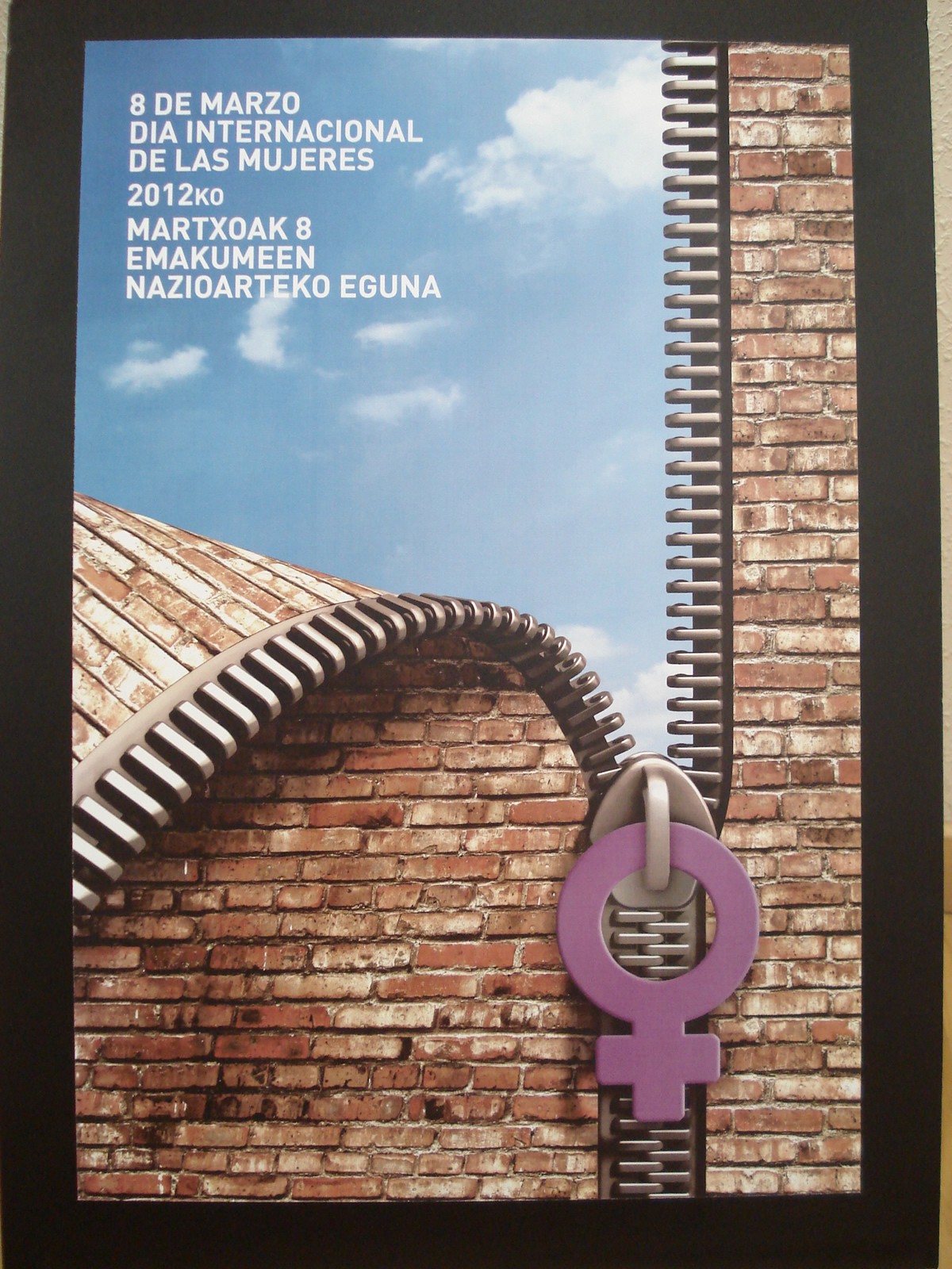 cartel ganador concurso 8 marzo Ermua, 2012