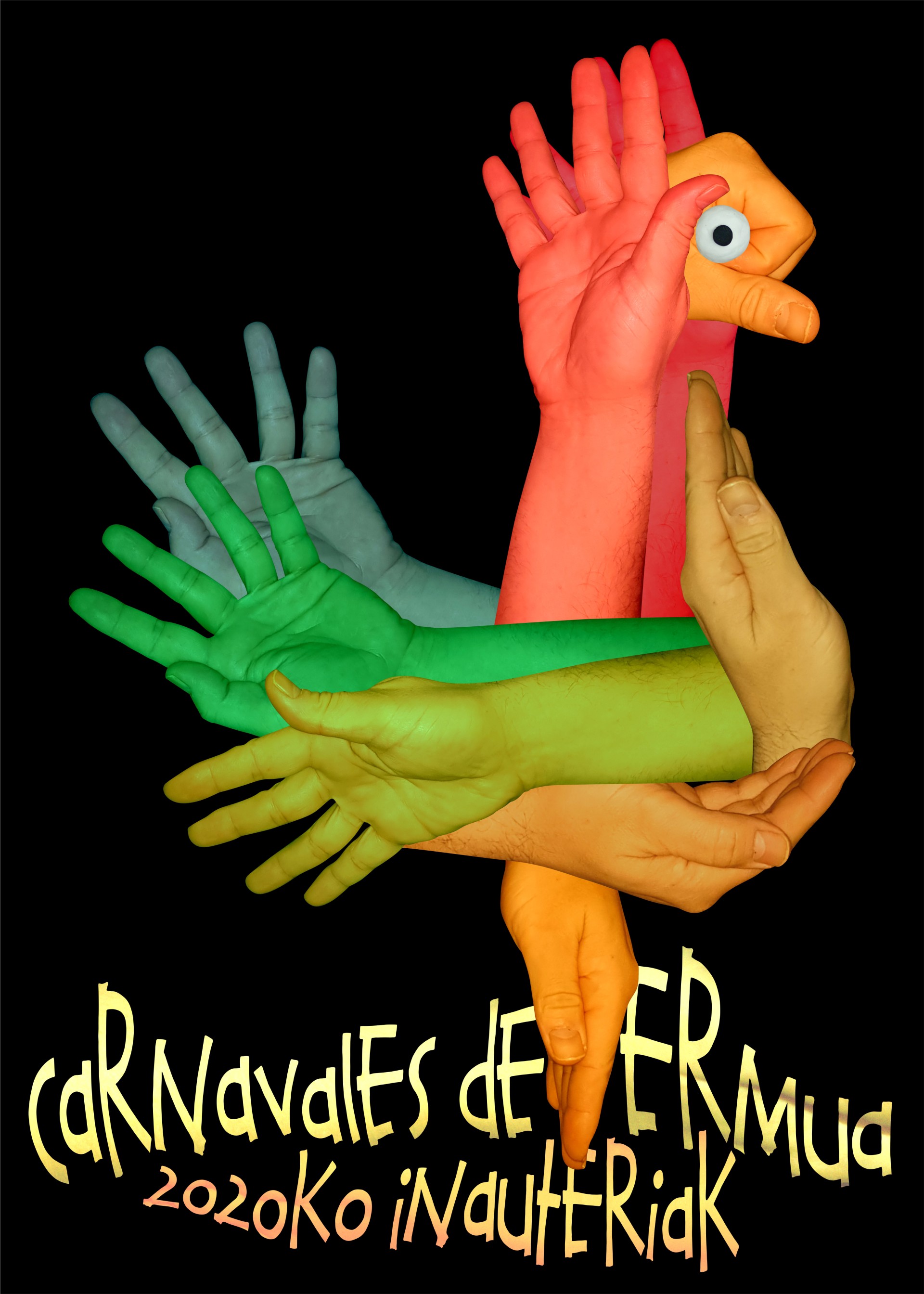 Cartel que anunciará el Carnaval en Ermua