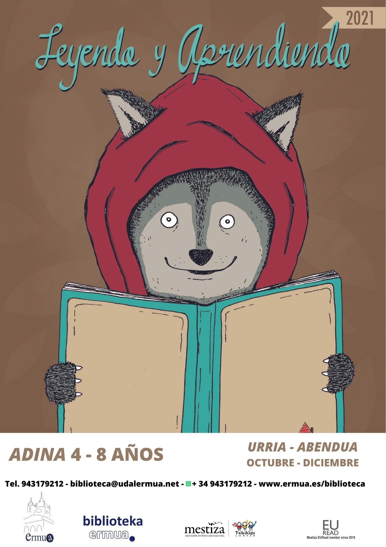 Cartel que informa de la actividad