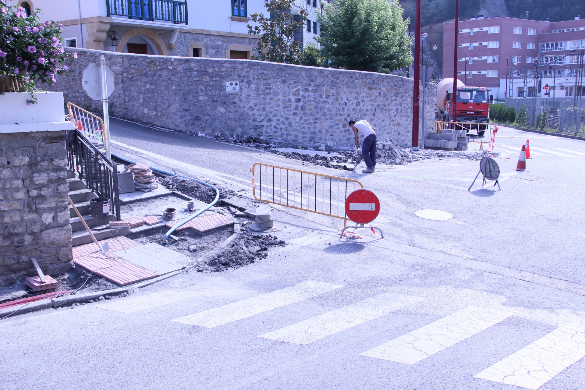 Comienzo de la cuesta a Iparraguirre