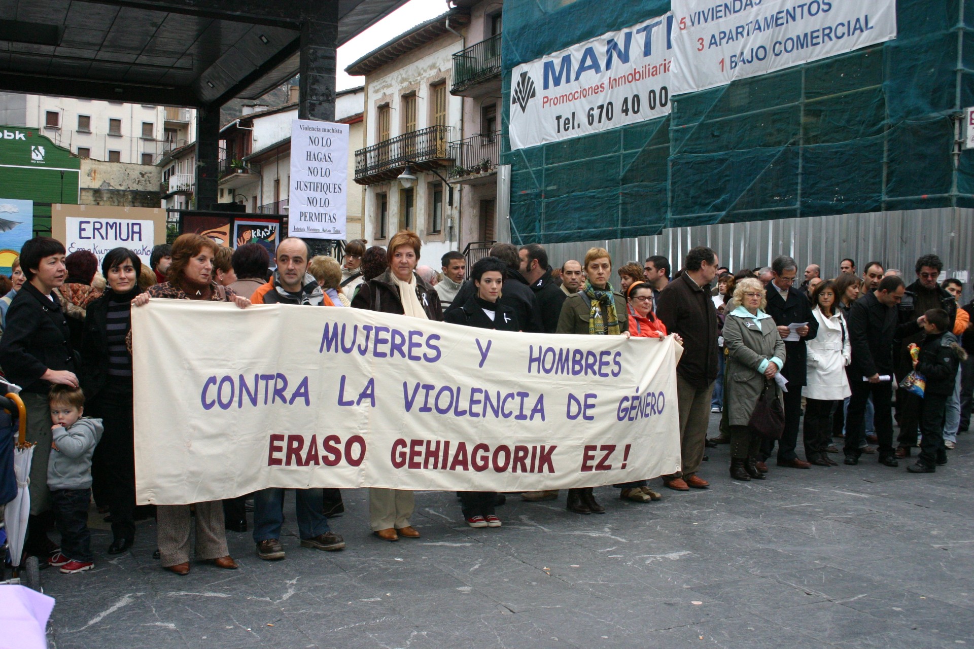 Concentración contra la violencia de G,enero