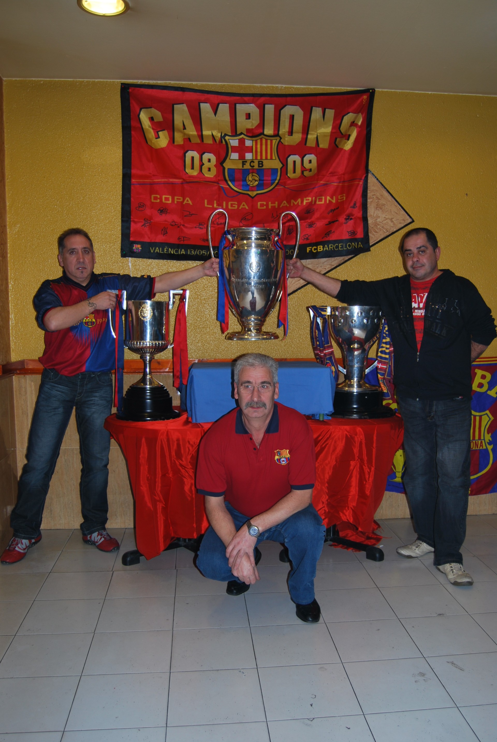 Copas ganadas por el Barcelona F.C. en la temporada 2008-2009m, a su paso por Ermua