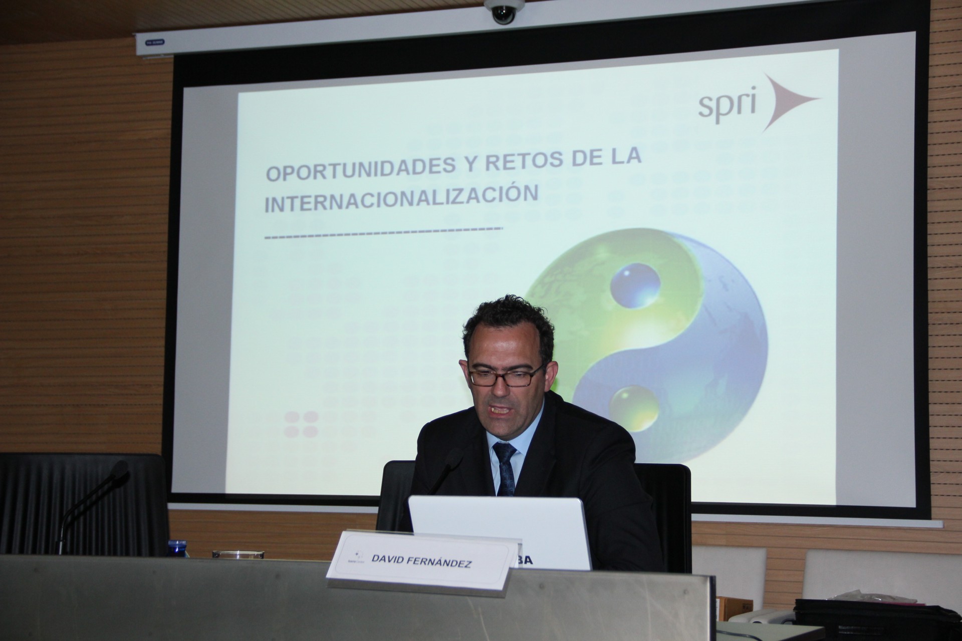 David Fernández Terreros en un momento de su intervención