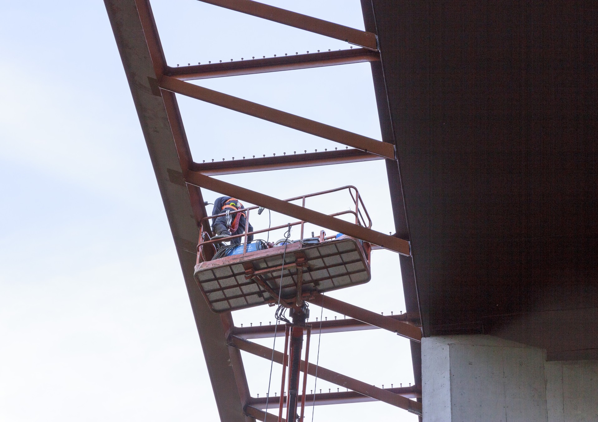 Detalle de los trabajos en el barrio y en los viaductos