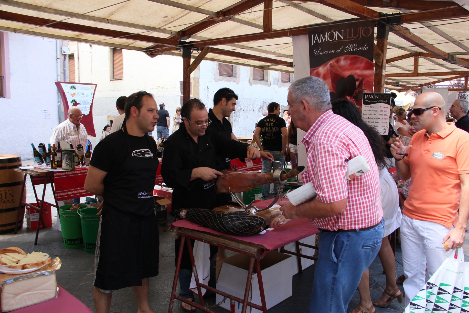 Detalle de uno de los puestos de la feria