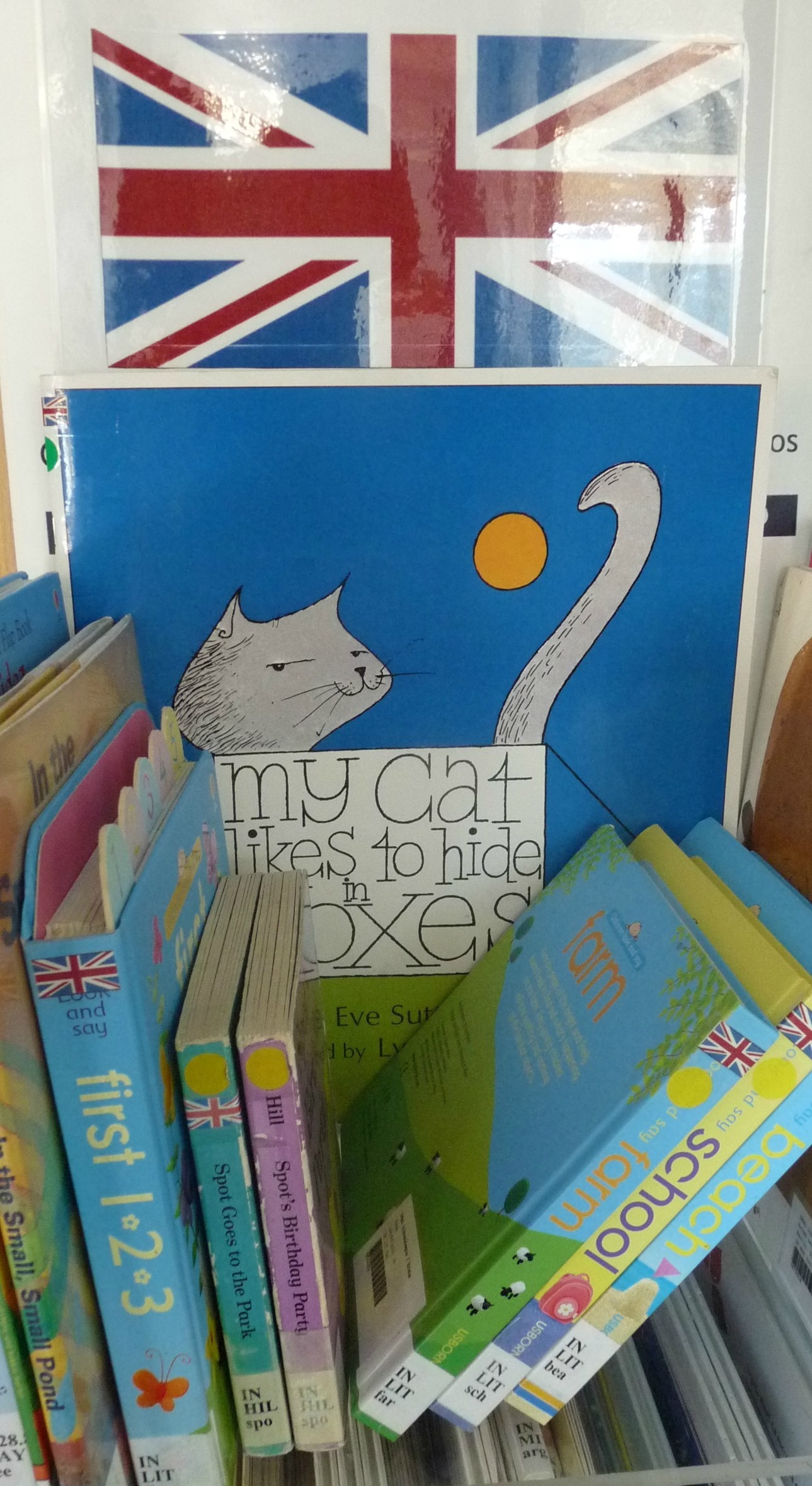 Detalle de unos libros en inglés