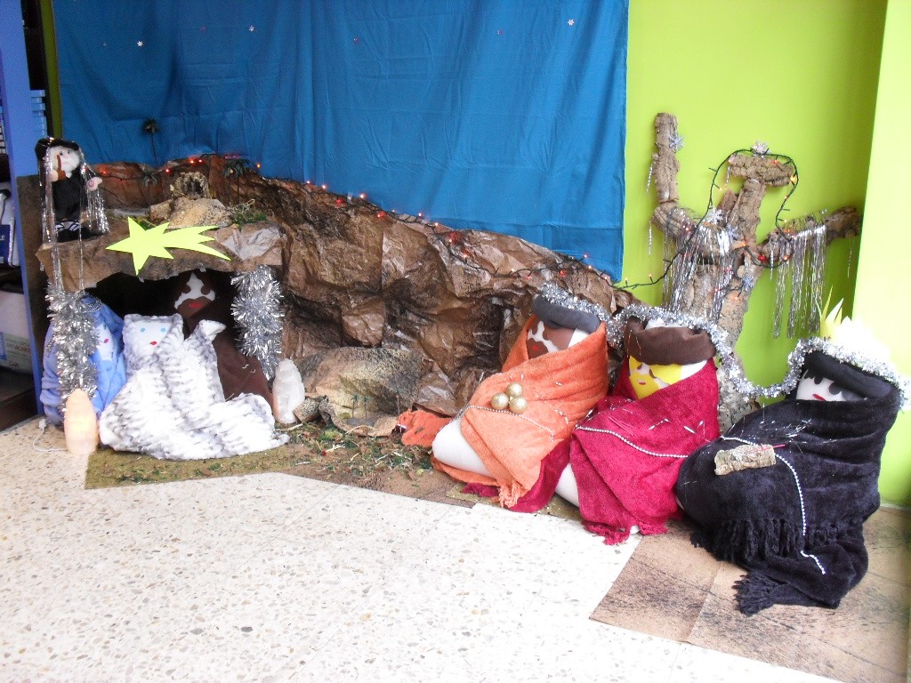 Detalle del escaparate de Navidad