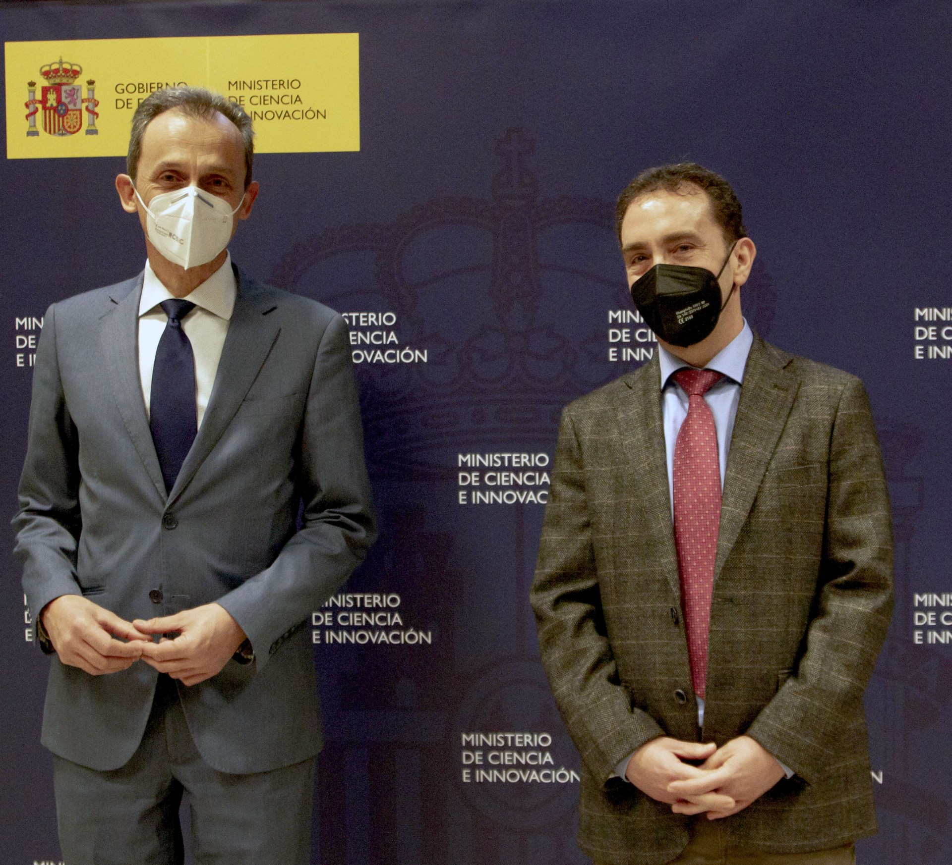 Duque y J. Carlos Abascal en el protocall
