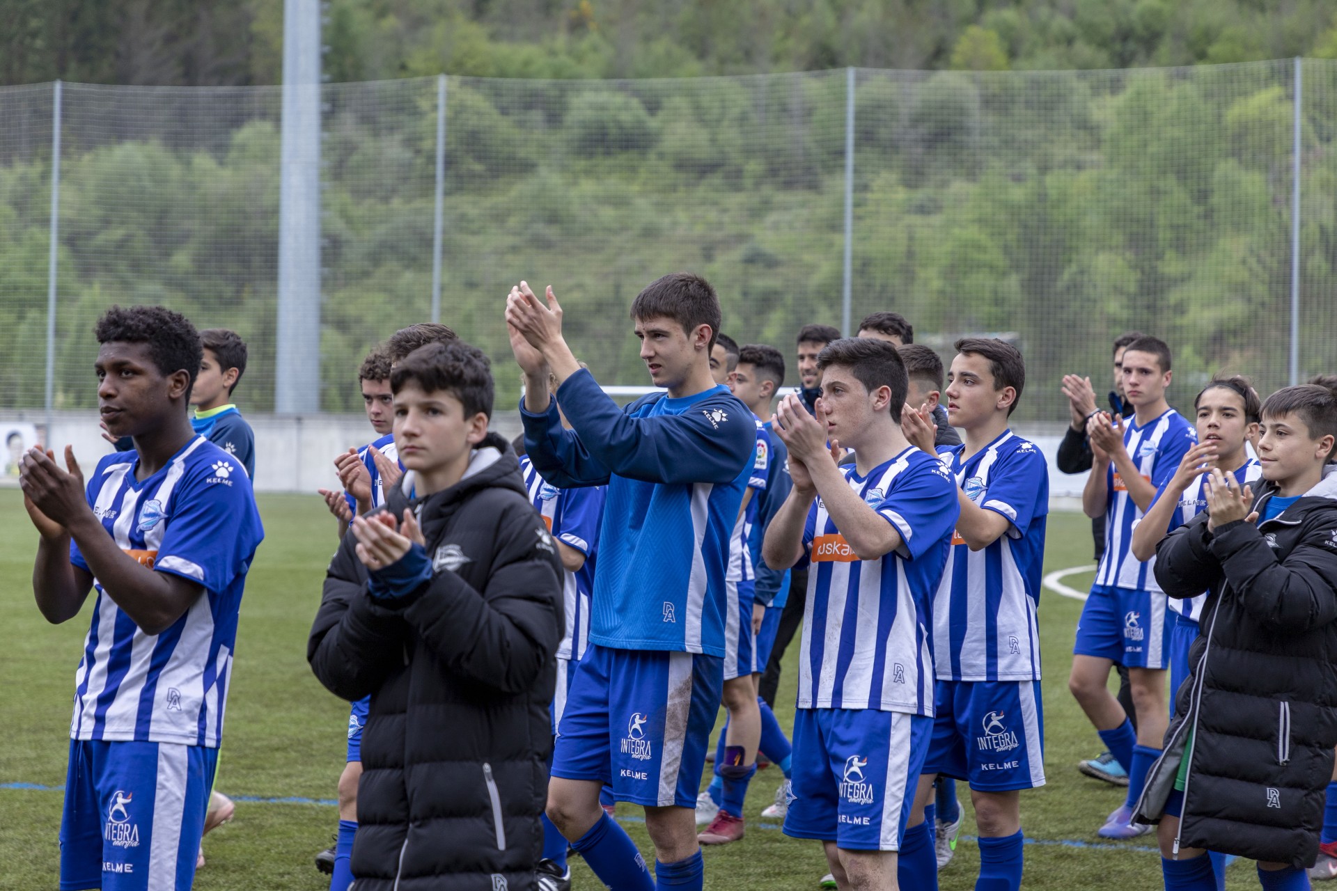El equipo del Deportivo aplaude al vencedor