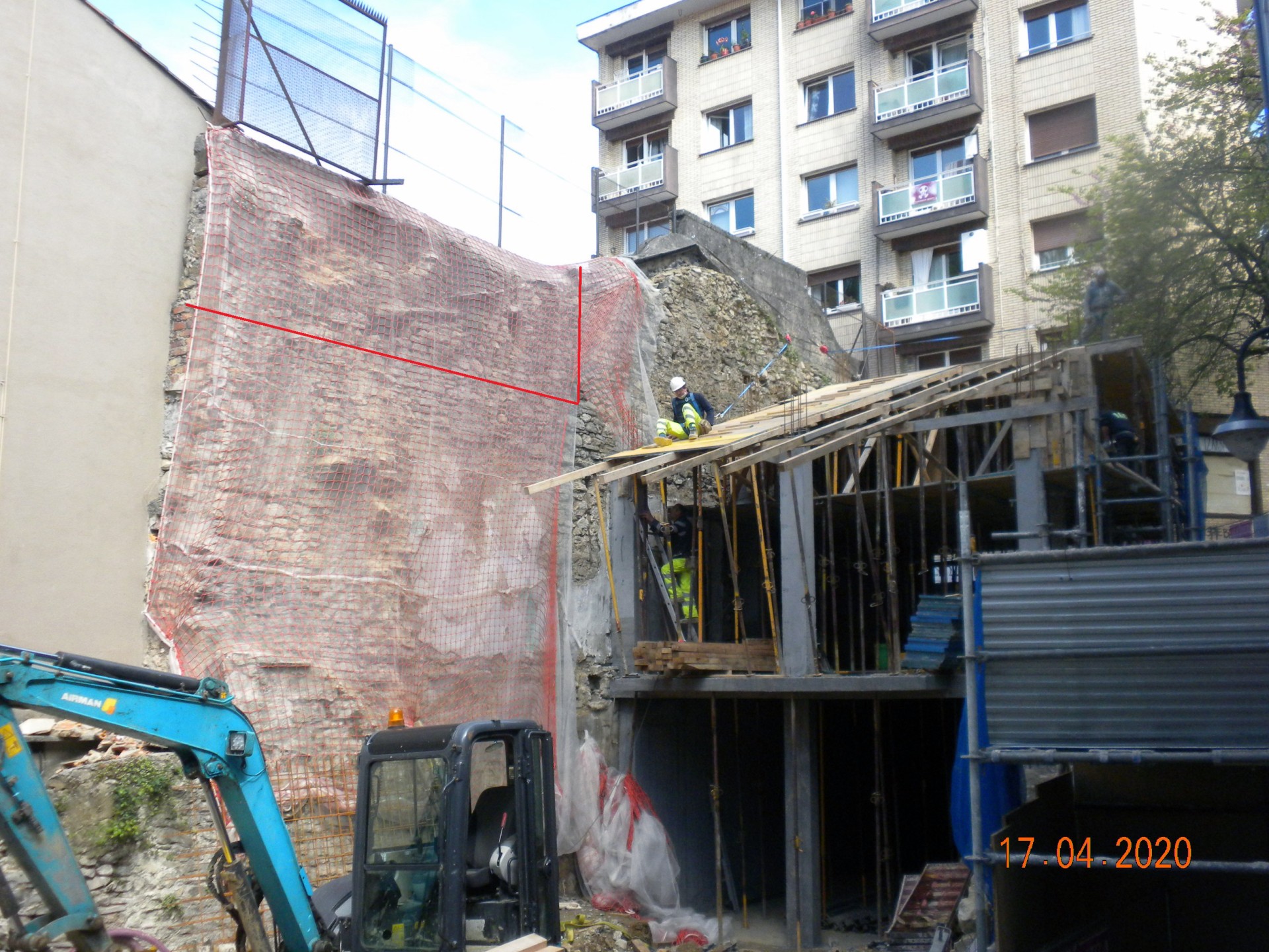 En rojas el tramo a desmontar