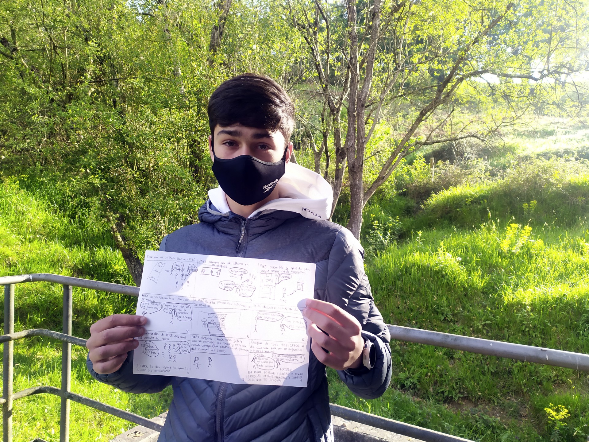 Endika Perez muestra sus viñetas