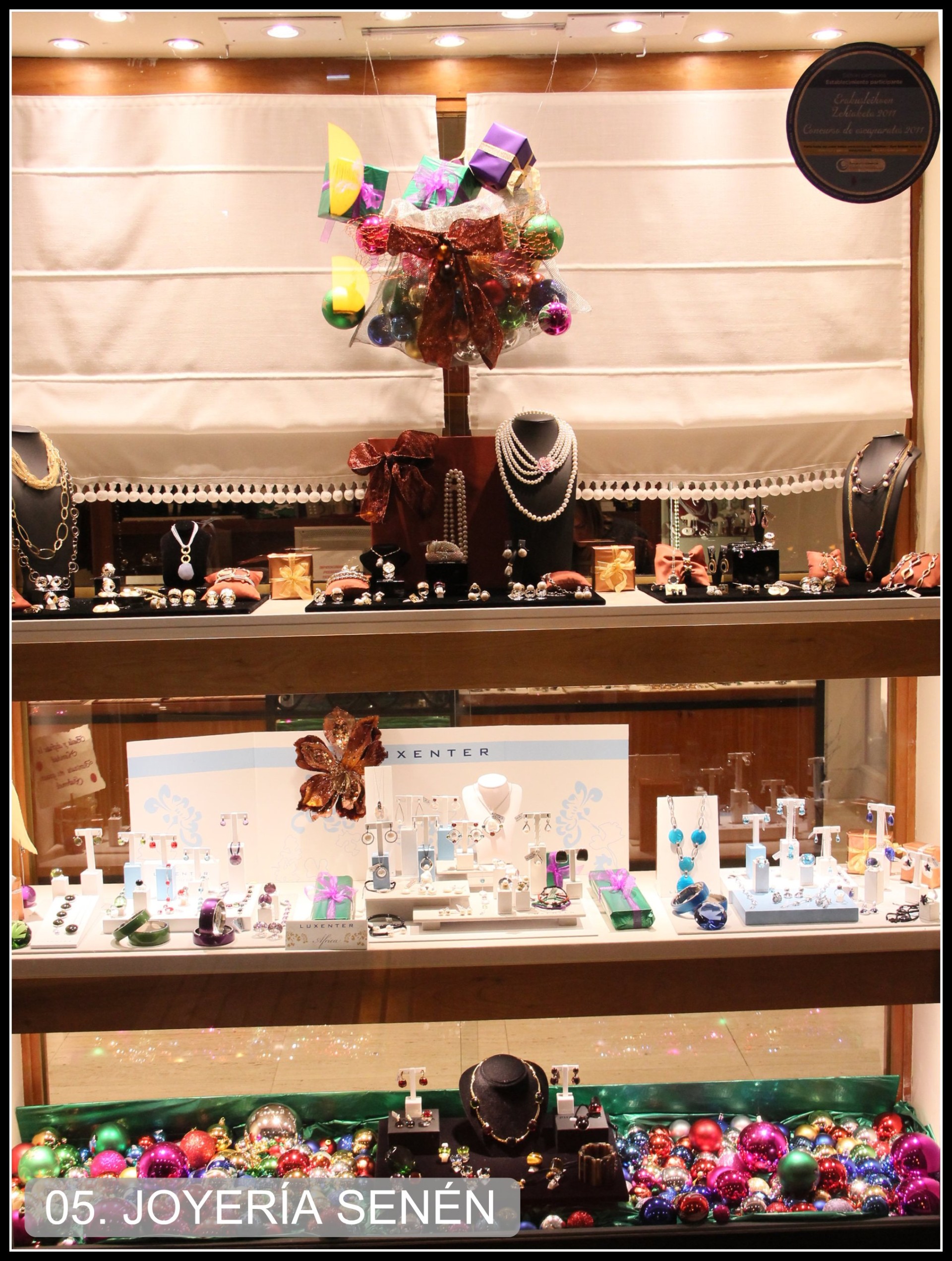 Escaparate de la Joyería Senén