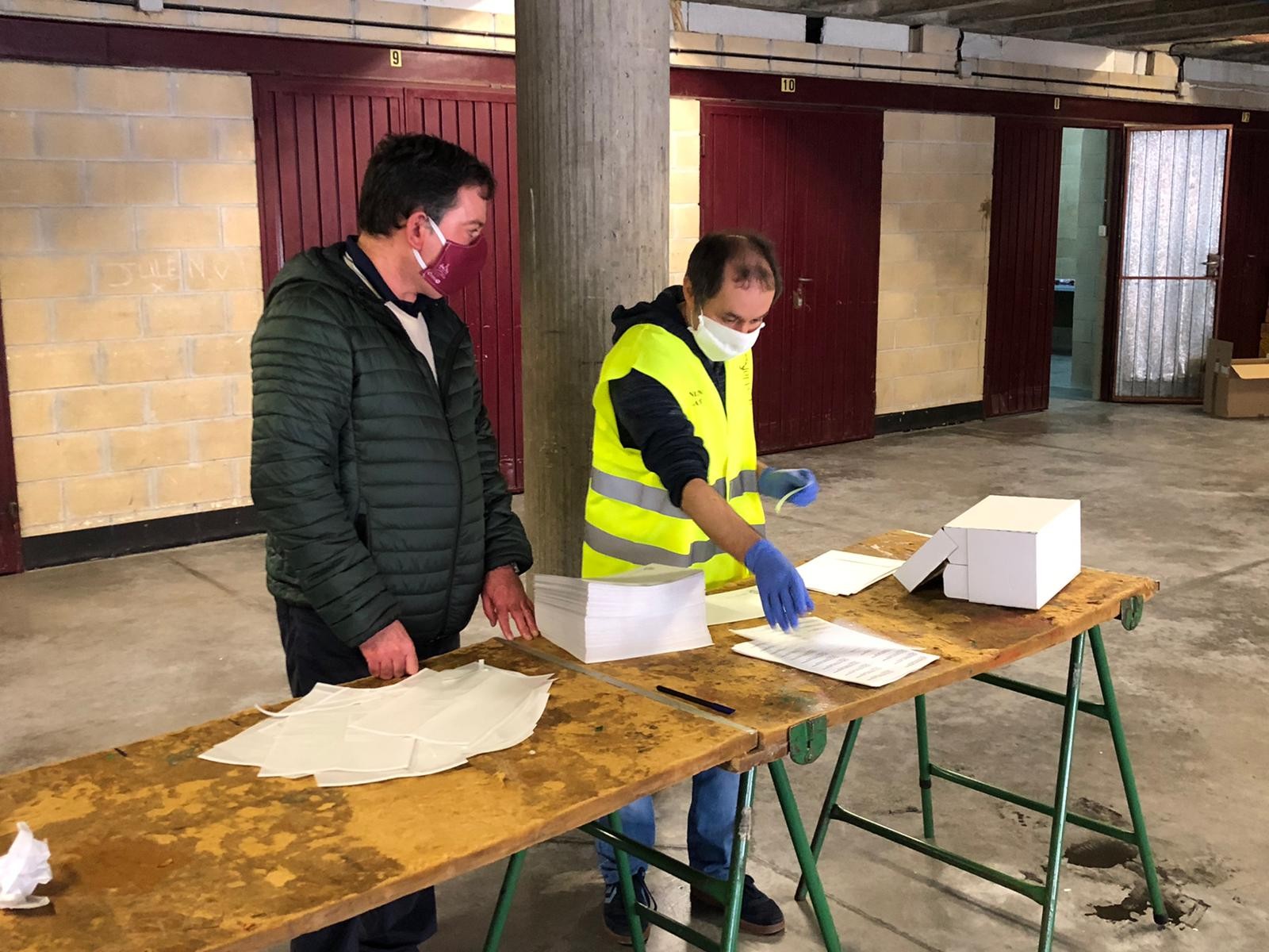 Fabricación y preparación de mascarillas