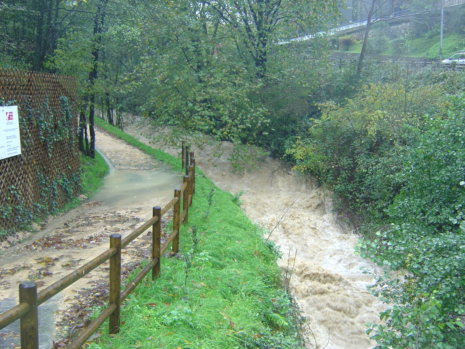 Incidencias por viento y lluvias en Ermua