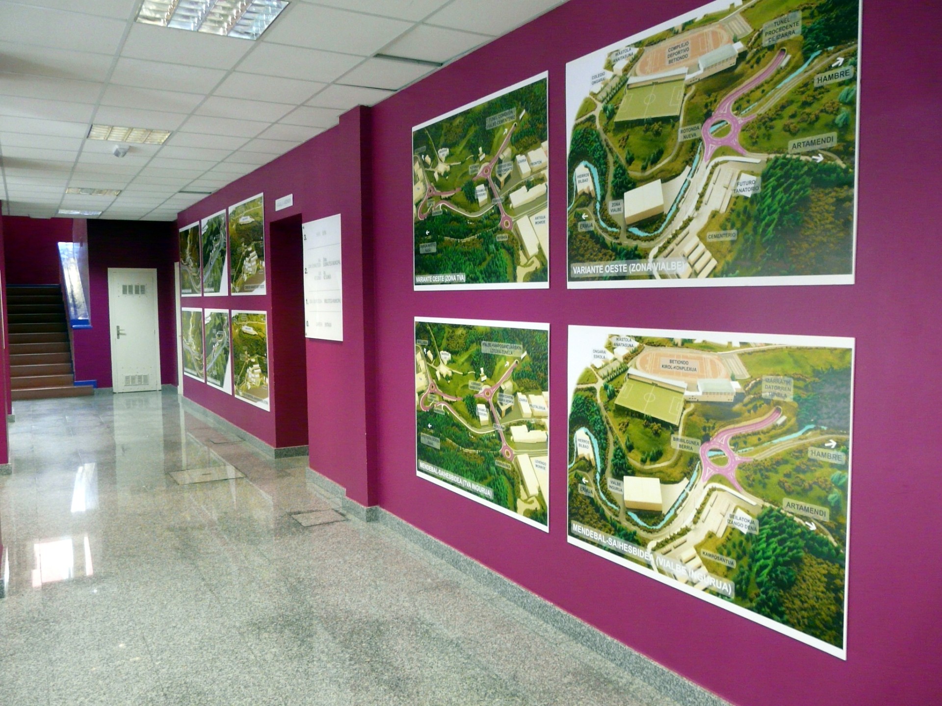 Infografias del proyecto de la variante para Ermua