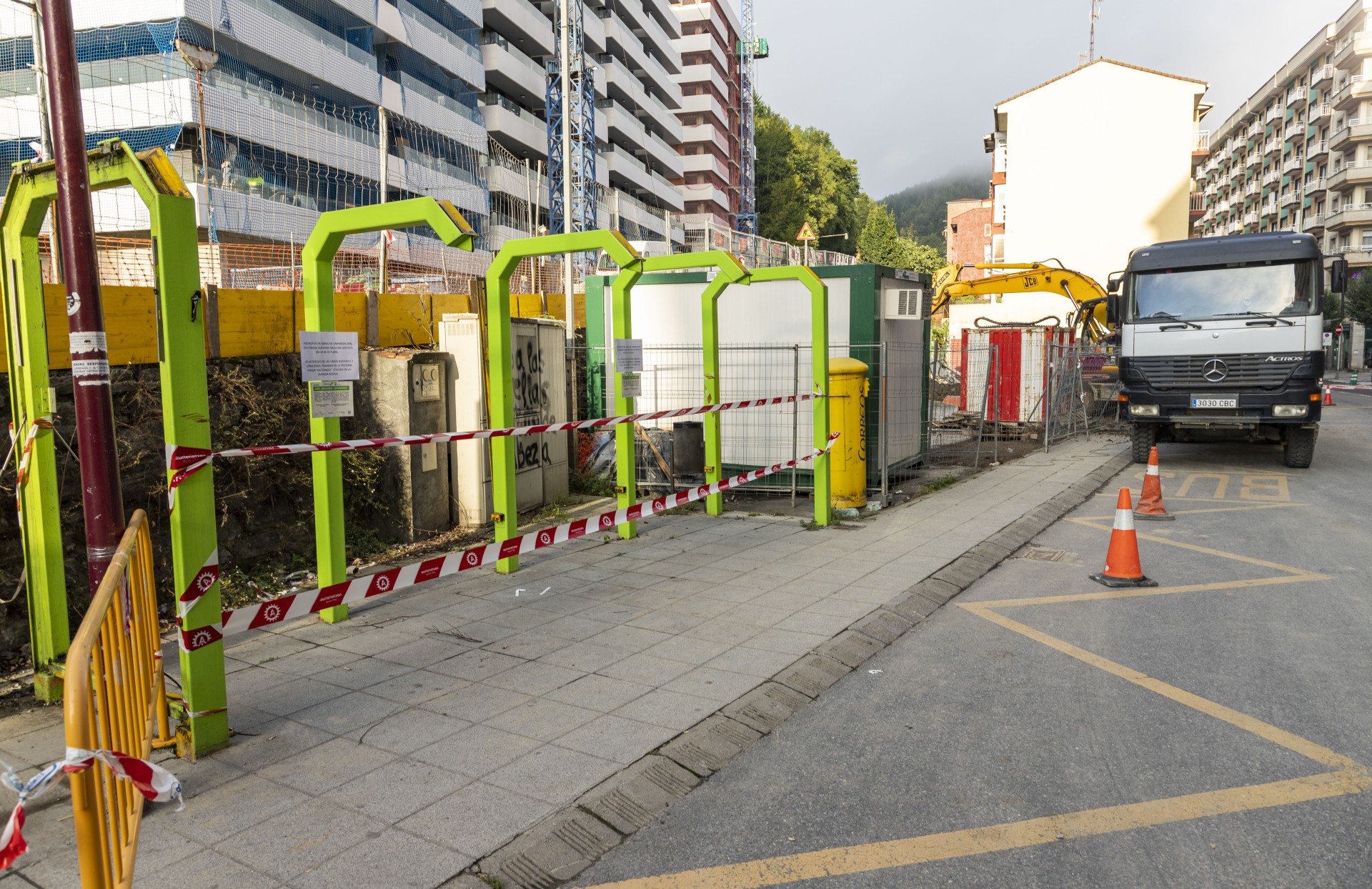 La parada afectada por las obras