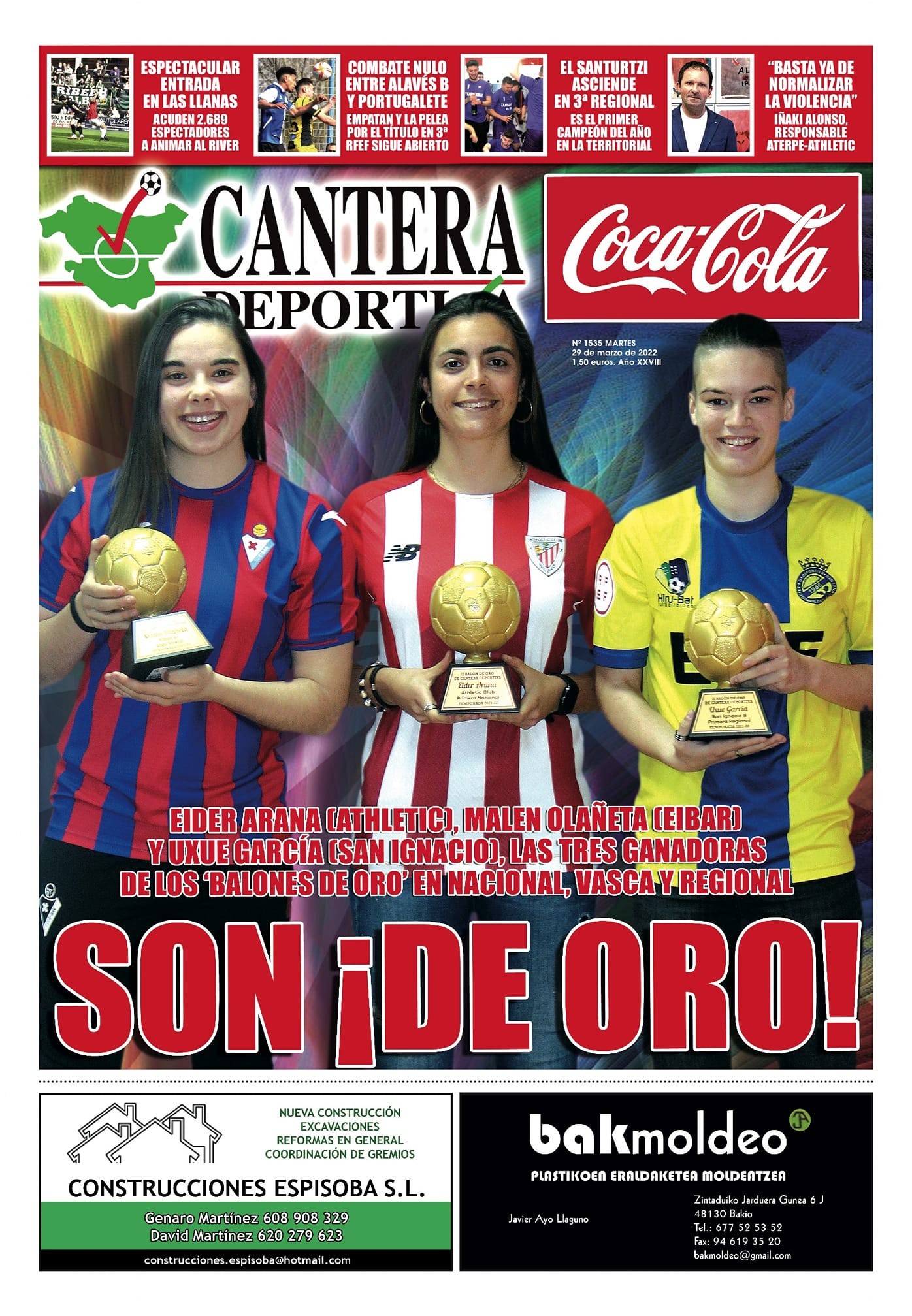 Malen Olañeta, Balón de Oro de Liga Vasca