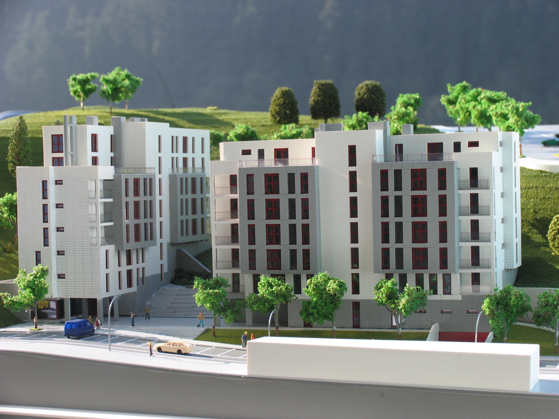 Maqueta de las viviendas