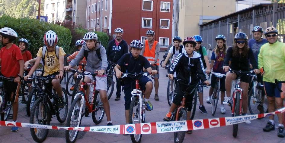 Momento de salida en grupo