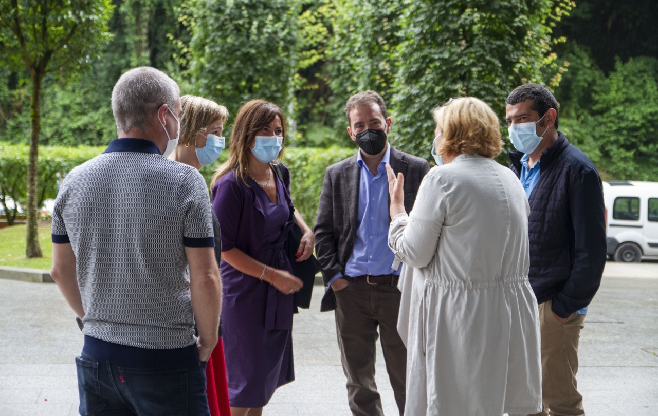 Recibimiento tras llegar a Izarra