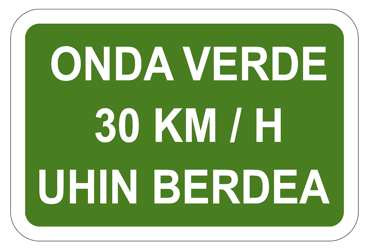 Señal que indicará la medida 'Onda verde'