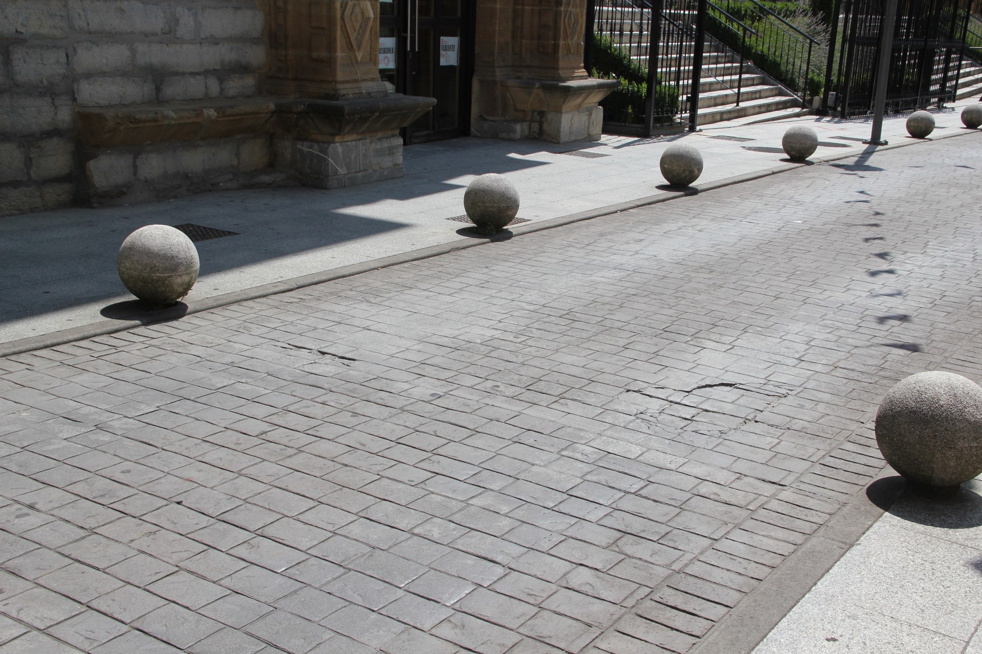 Situación del pavimento de Goienkale antes de su reparación