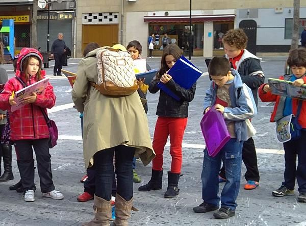 Trabajando con el plano en la calle