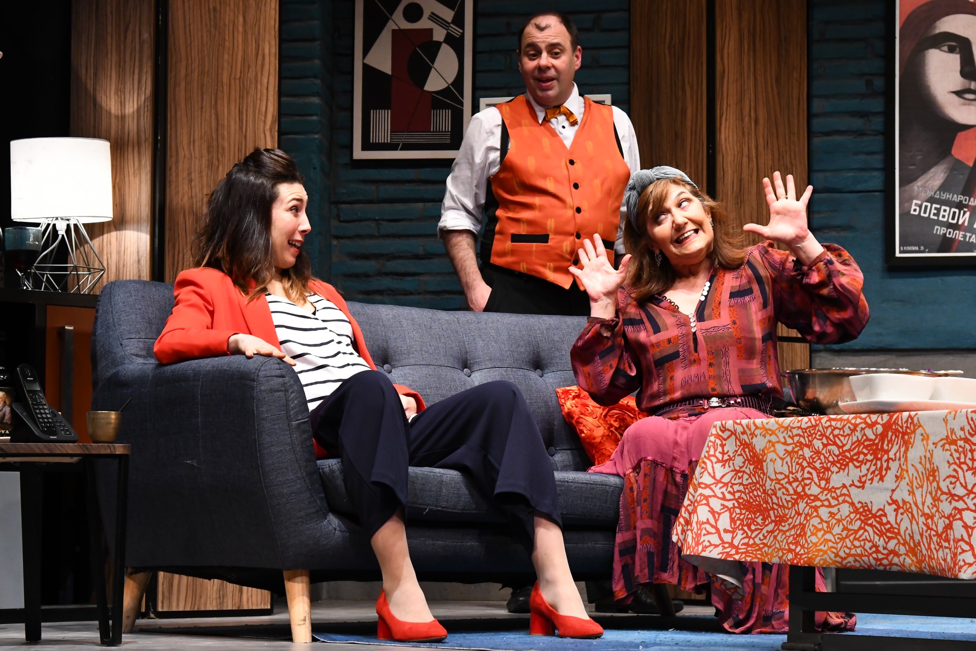 Un momento de la obra de teatro en el Ermua Antzokia.