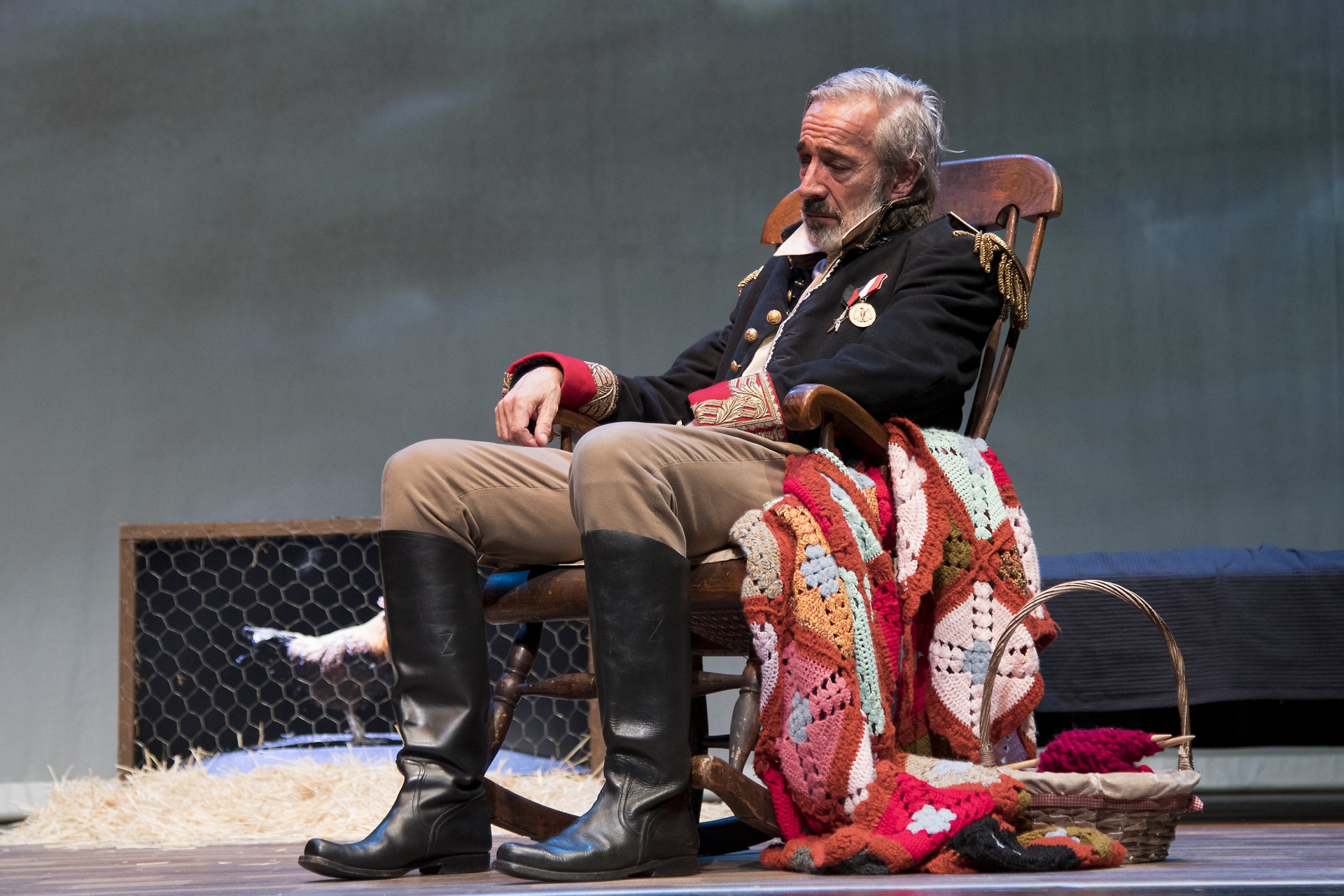 Un momento de la obra de teatro