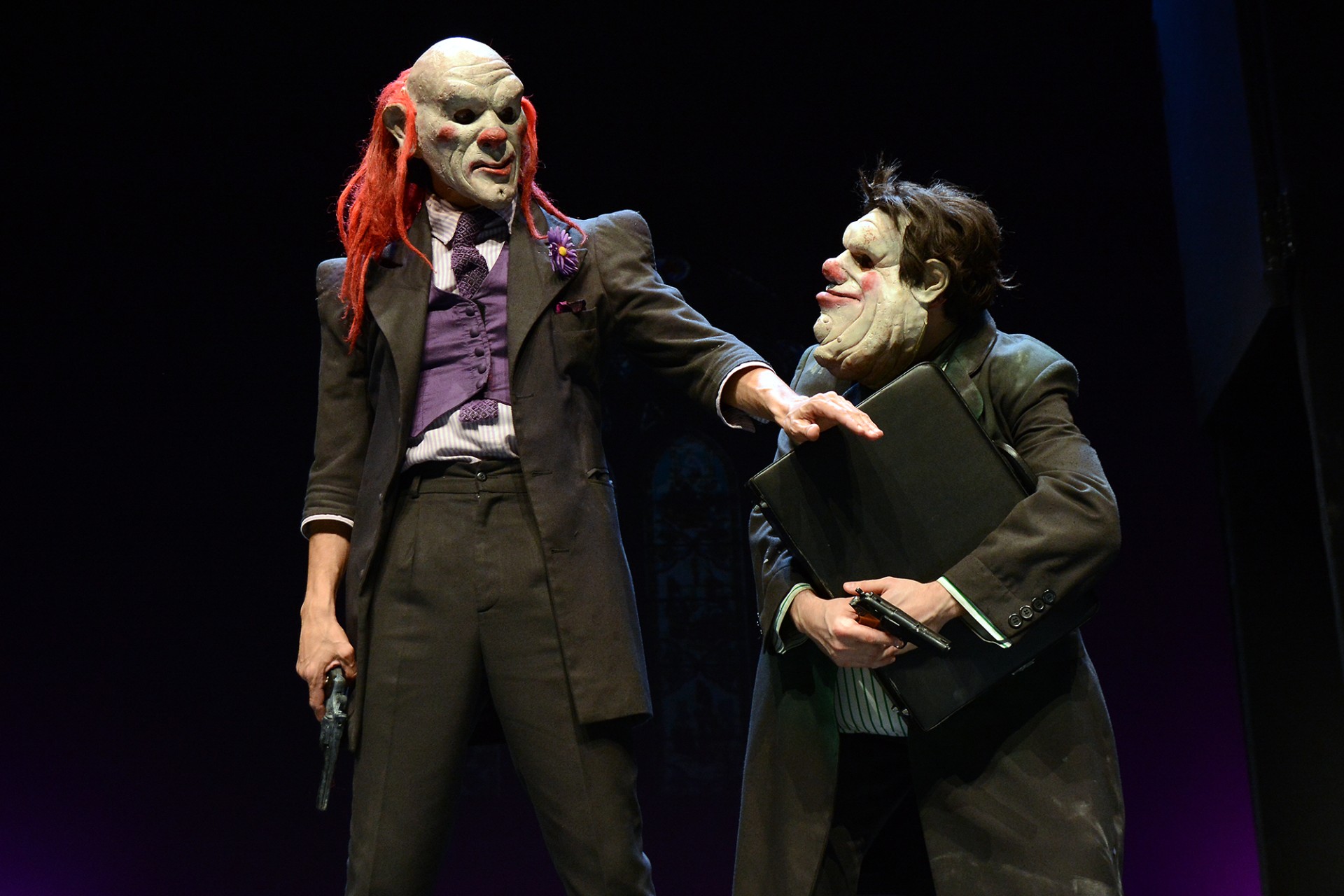 Un momento de la obra de Yllana 'The Gagfather'