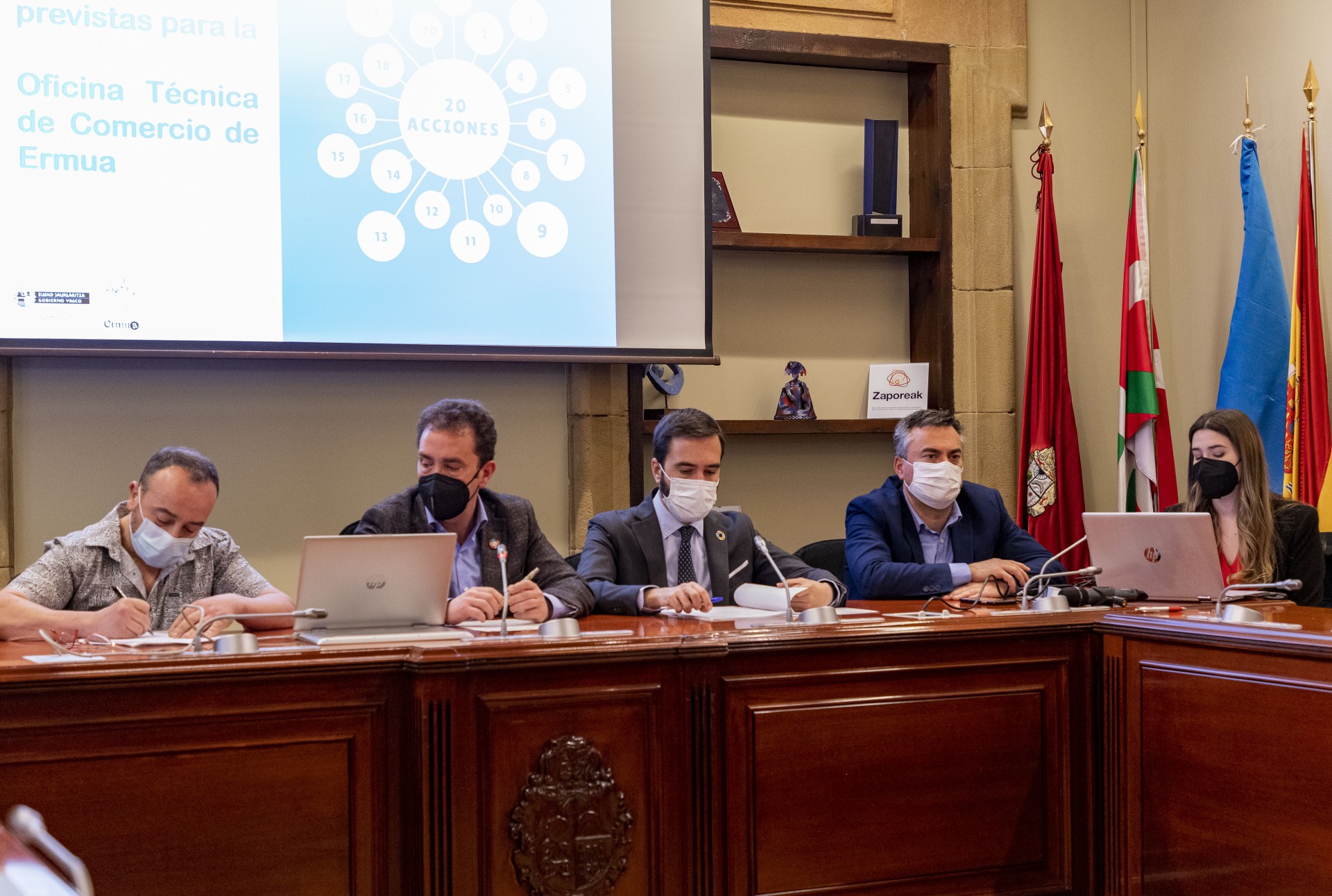 Un momento del acto de presentción