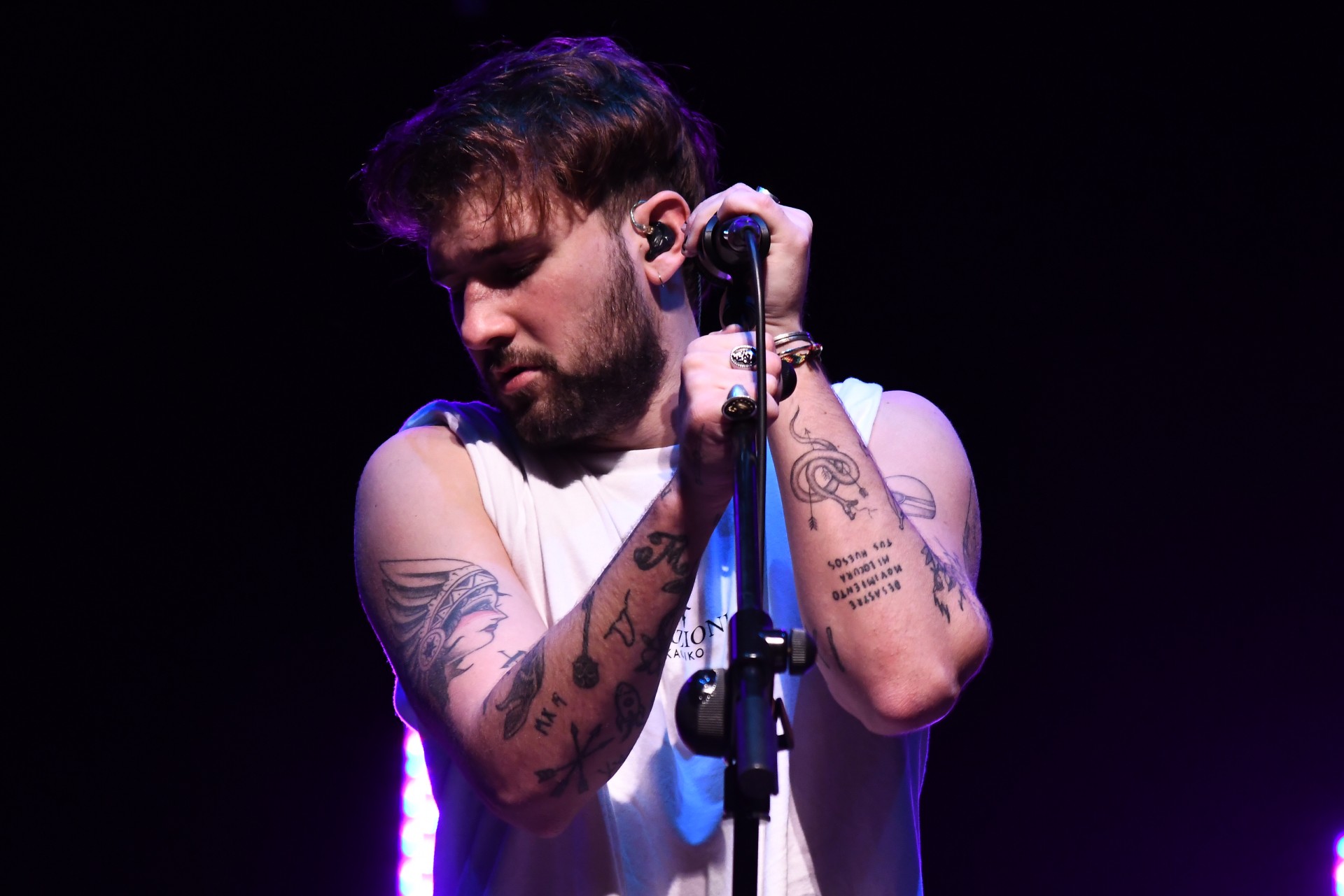 Un momento del concierto de Dani Fernández