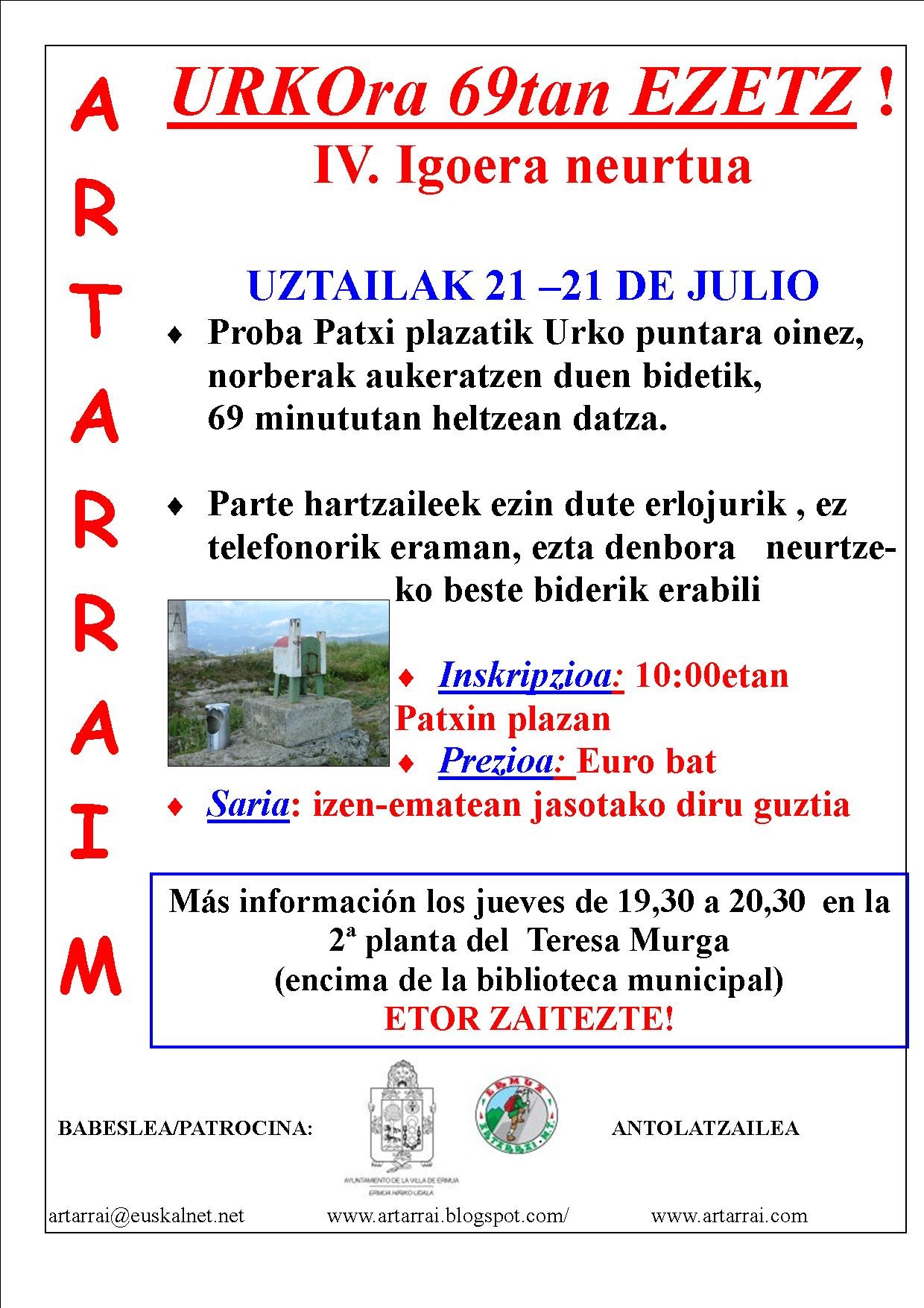 Urkora 69' ezetz kartela