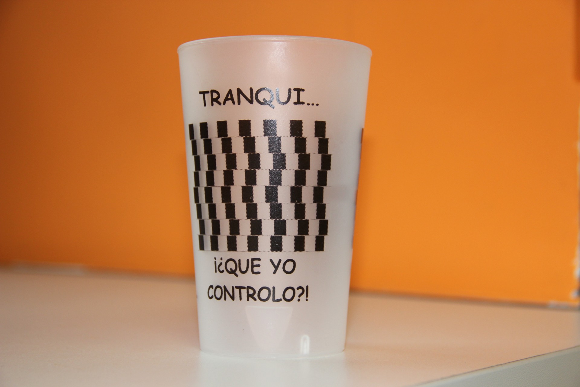 Vaso de la campaña "Tranki ... que yo controlo?!"