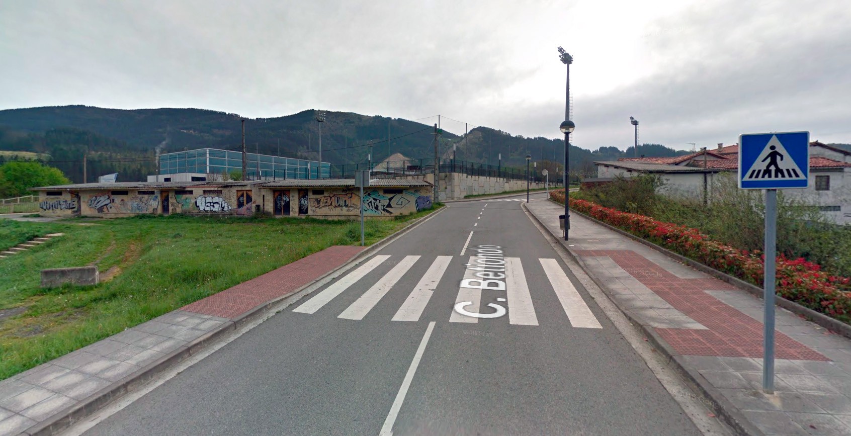 Vista general de los vestuarios