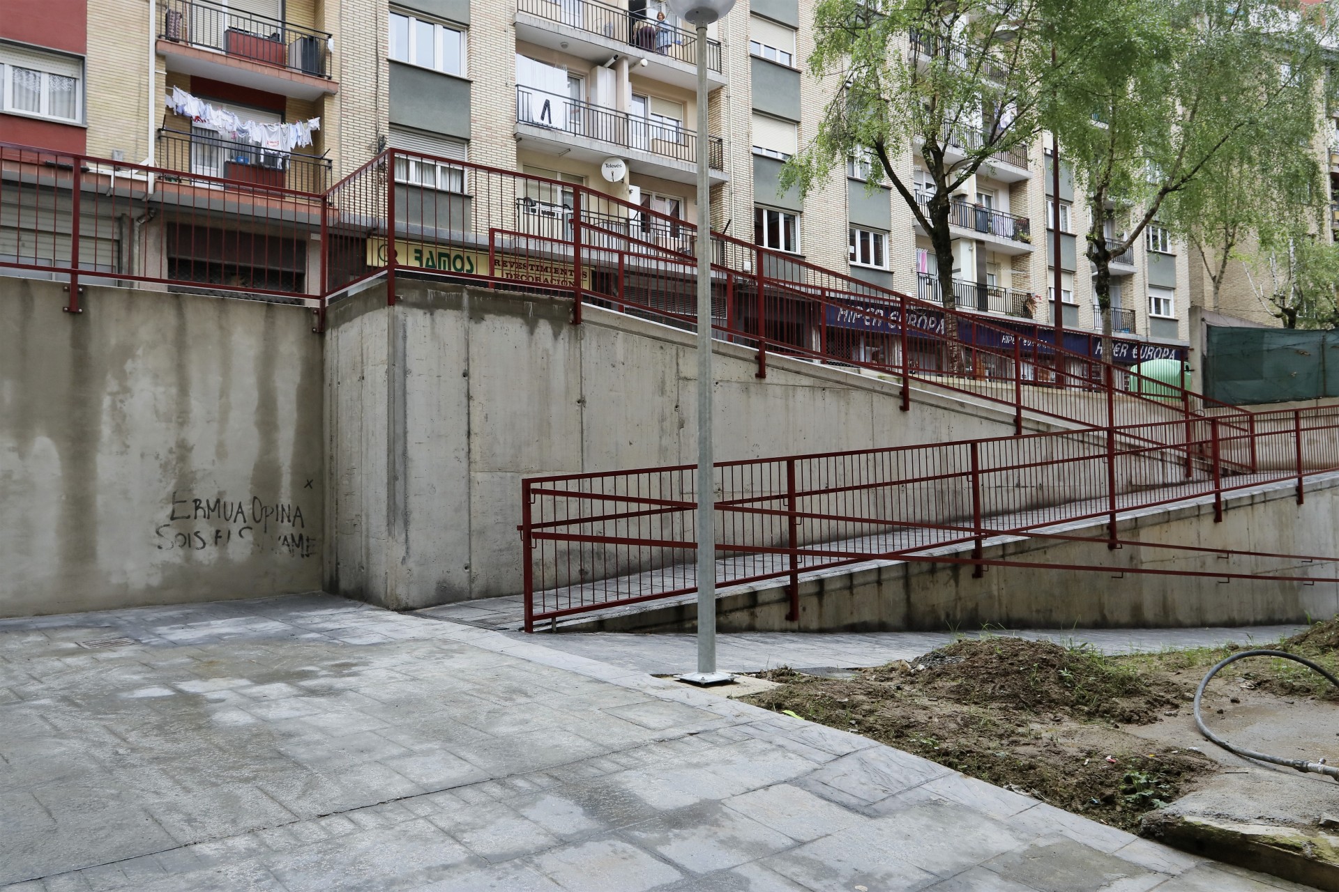 Vista general del nuevo acceso