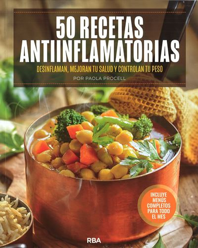 50 recetas antiinflamatorias liburuaren azala