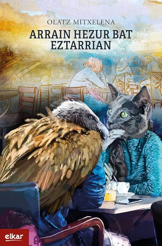 Portada de la novela Arrain hezur bat eztarrian