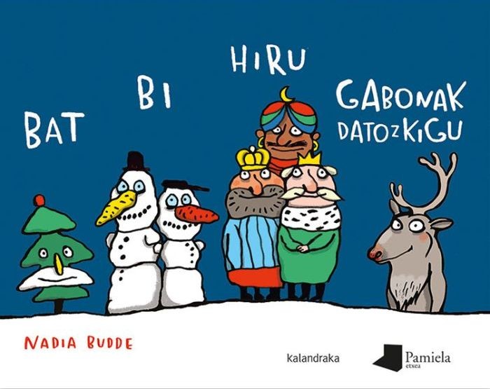 Portada del libro Bat bi hiru Gabonak datozkigu