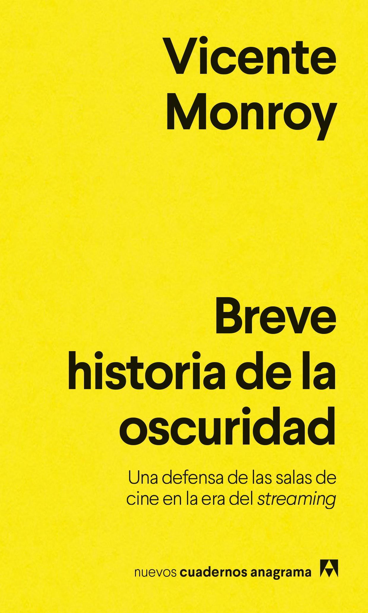 Breve historia de la oscuridad liburuaren azala