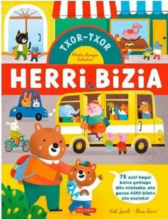 Herri bizia haur liburuaren azala