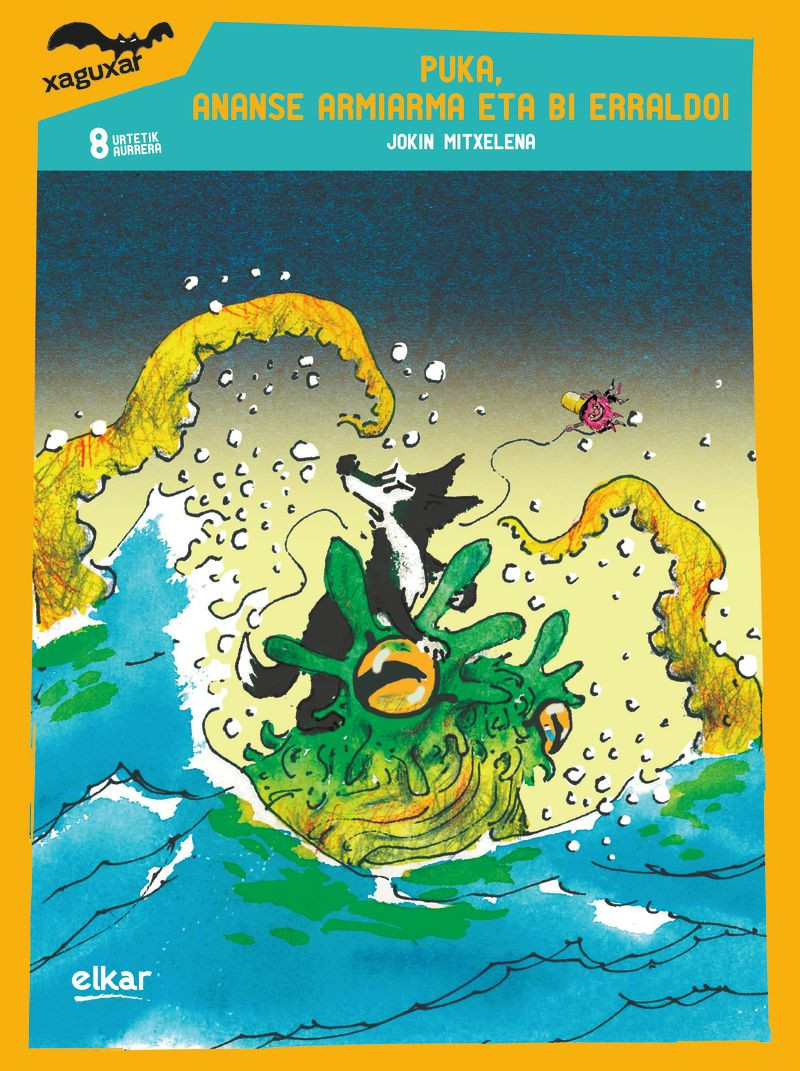 Puka, Ananse armiarma eta bi erraldoi liburuaren azala